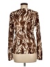 Talbots Animal Print Brown Cardigan Size M - photo 2