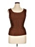 Komarov Brown Sleeveless Top Size XL (4) - photo 1