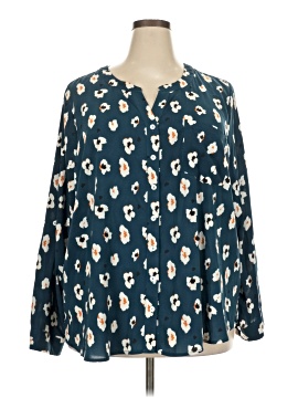 Skies Are Blue Long Sleeve Blouse