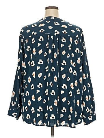 Skies Are Blue Long Sleeve Blouse (view 2)