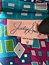 Jaclyn Smith 100% Polyester Print Teal Long Sleeve Blouse Size 12 - photo 9
