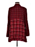 J.Jill 100% Rayon Plaid Red Long Sleeve Top Size Med Petite - photo 2