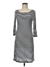 Three Dots Stripes Gray Casual Dress Size M - photo 1