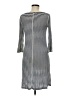 Three Dots Stripes Gray Casual Dress Size M - photo 2