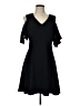 Lark & Ro Solid Black Cocktail Dress Size L - photo 1