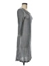 Three Dots Stripes Gray Casual Dress Size M - photo 4