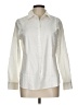 Foxcroft Ivory Long Sleeve Button-Down Shirt Size 10 - photo 1