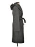 Zara 100% Polyester Gray Coat Size S - photo 4