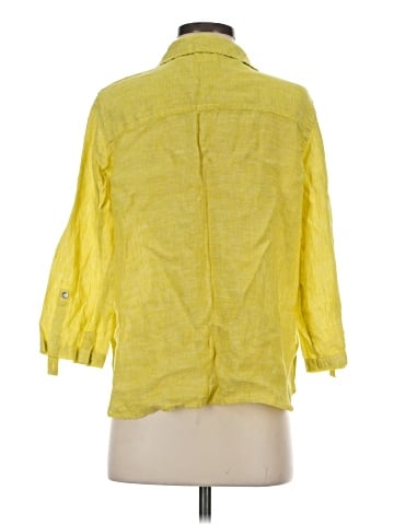 Sigrid Olsen 3/4 Sleeve Button-Down Shirt (view 2)