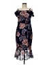 Guess Paisley Floral Blue Cocktail Dress Size 6 - photo 1