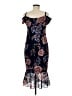 Guess Paisley Floral Blue Cocktail Dress Size 6 - photo 2