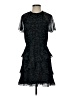Madewell 100% Polyester Animal Print Black Cocktail Dress Size 2 - photo 1