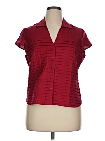 Jones New York Signature Short Sleeve Blouse (view 1)