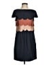 Ali Ro 100% Polyester Chevron-herringbone Blue Casual Dress Size 6 - photo 1