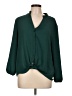 Supply & Demand 100% Polyester Green Long Sleeve Polo Size L - photo 1