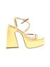 Shoedazzle Yellow Sandals Size 9 1/2 - photo 1