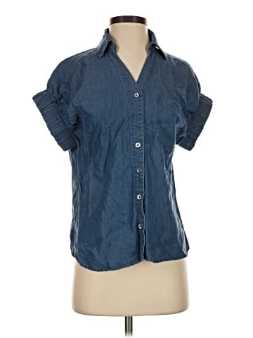 Adrienne Vittadini Short Sleeve Button-Down Shirt (view 1)