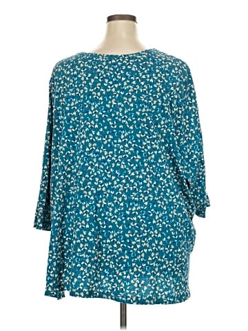 Woman Within 3/4 Sleeve T-Shirt (view 2)