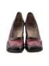 John Fluevog Color Block Burgundy Heels Size 9 - photo 2