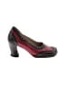 John Fluevog Color Block Burgundy Heels Size 9 - photo 1