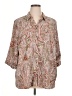 Catherines Paisley Tan 3/4 Sleeve Blouse Size 1X - photo 1