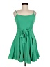 B. Darlin Solid Green Casual Dress Size 7 - 8 - photo 1