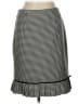 Unbranded 100% Polyester Houndstooth Gray Black Casual Skirt Size 10 - photo 1