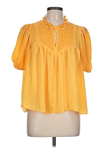 Rose + Olive Short Sleeve Blouse (view 1)