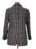 French Mauve 100% Polyester Plaid Gray Blazer Size XL - photo 2