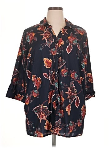 Catherines 3/4 Sleeve Blouse (view 1)