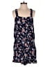 LOFT Beach Floral Blue Romper Size L - photo 1