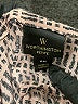 Worthington 100% Polyester Houndstooth Brown Short Sleeve Blouse Size M (petite) - photo 7