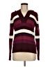 Tiara 100% Acrylic Stripes Burgundy Pullover Sweater Size M - photo 1