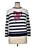 Kim Rogers Stripes Silver Pullover Sweater Size XL (petite) - photo 1