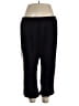 Shein Curve Solid Black Track Pants Size 16 Plus (2) - photo 1