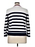 Kim Rogers Stripes Silver Pullover Sweater Size XL (petite) - photo 2
