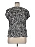 Kim Rogers Black Short Sleeve Top Size XL - photo 2