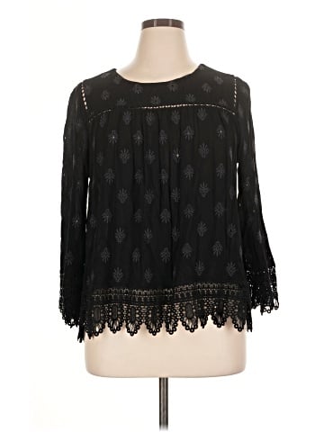Pale Sky 3/4 Sleeve Blouse (view 1)