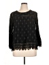 Pale Sky 100% Rayon Black 3/4 Sleeve Blouse Size XL - photo 1