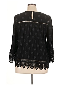Pale Sky 3/4 Sleeve Blouse (view 2)