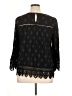 Pale Sky 100% Rayon Black 3/4 Sleeve Blouse Size XL - photo 2