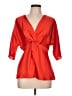 Ann Taylor Red 3/4 Sleeve Blouse Size 10 - photo 1