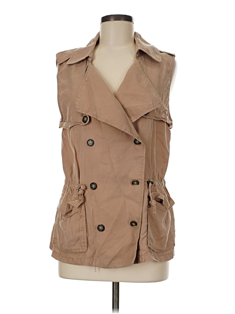 Pre-owned Banana Republic Vest In Tan
