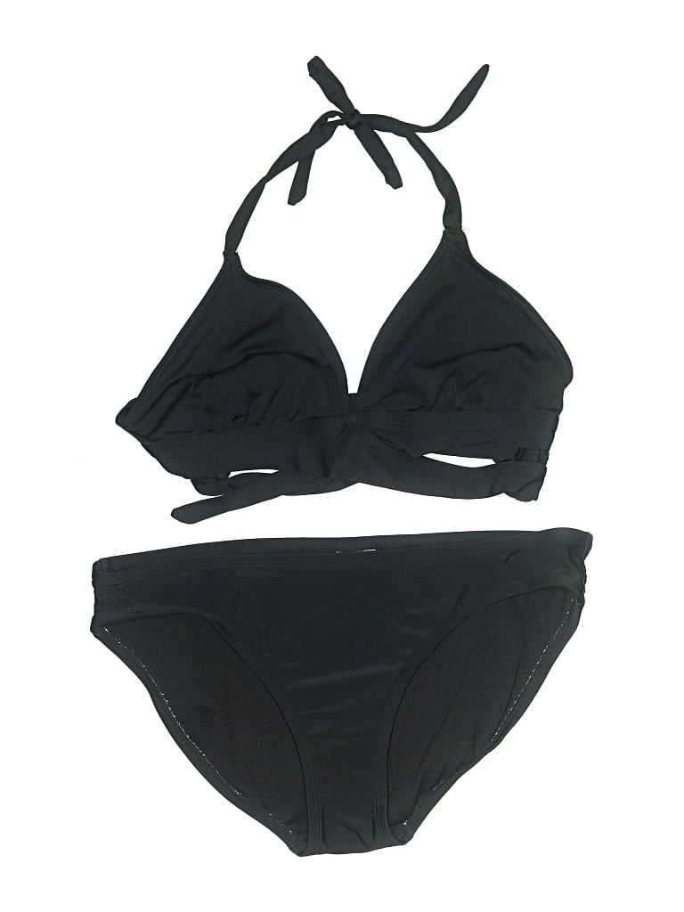 Pre-owned Kona Sol Two Piece Swimsuit In Black