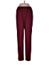 Assorted Brands 100% Polyester Solid Burgundy Casual Pants Size 10 - photo 1