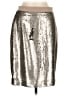 Maison Jules 100% Polyester Metallic Silver Formal Skirt Size 6 - photo 1