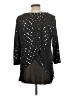 MSK Stars Black 3/4 Sleeve Top Size L - photo 2