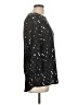 MSK Stars Black 3/4 Sleeve Top Size L - photo 4
