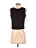 Pink Tartan 100% Polyester Black Sleeveless Top Size 0 - photo 1