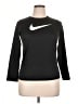 Nike 100% Polyester Black 3/4 Sleeve T-Shirt Size XL - photo 1